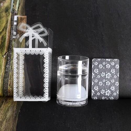 1PC Dual Jelly 4CM Nail Art Stamper Head Clear Nail Stamping Stamper XL-Clear Jelly Nail Art Stamping Stamper Soft Nail Stampers