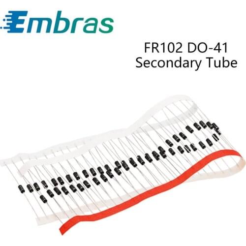 20Pcs Fast Recovery Rectifier Diode FR102 FR103 FR104 FR105 FR107 2A 3A DO-41 1A 1000V Electronic Components PCB FR
