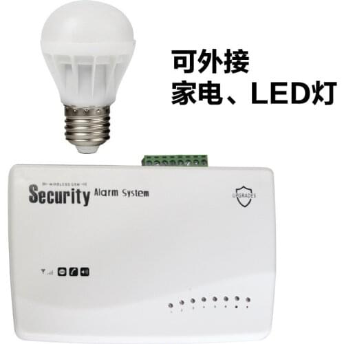 GSM mobile phone card anti-theft alarm host Home and commercial wireless anti-theft alarm system English 433 1527
