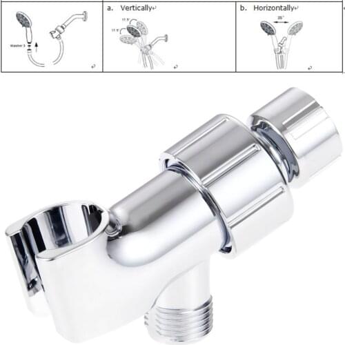 ABS Chrome Shower Head Holder Bathroom Bracket Shower Rail Head Holder for All Standard Showers With G1/2 Thread