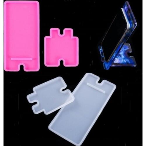 Mobile Phone Holder Silicone Mould Epoxy Resin Mold For DIY Resin Phone Bracket Uv Epoxy Handmade Artcraft Jewelry Tools Making