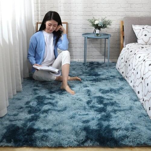 Bedroom carpet living room coffee table carpet plush thickened home rug sofa mat bedside girl carpet encryption thickened rug