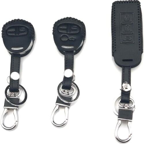 Car Leather Key Case cover keychain For Mitsubishi ASX Outlander Lancer Colt Evolution Pajero Eclipse Cross Grandis Zinger
