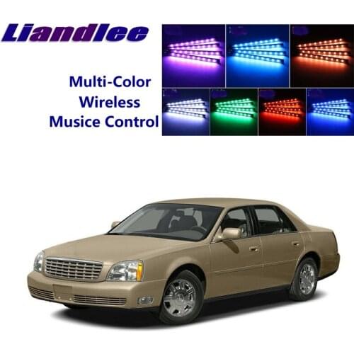 LiandLee Car Glow Interior Floor Decorative Atmosphere Seats Accent Ambient Neon light For Cadillac Deville MK8 2000~2005