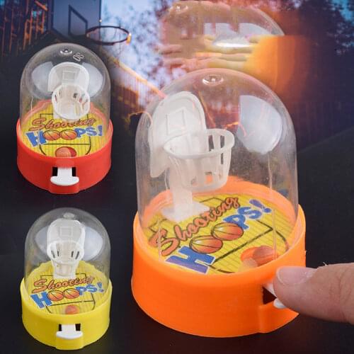 Cute Mini Basketball Machine Handheld Finger Ball Reduce Pressure Player Shooting for Kids Fans Club Puzzle Children Toys Gift