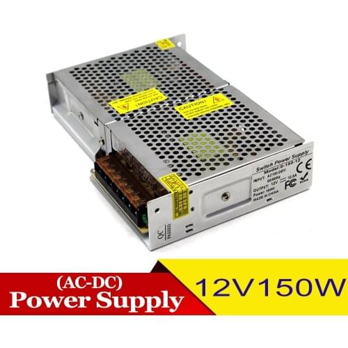 Mini Size Power Supply DC12V 12.5A 150W Led Driver Transformers AC100-240V To DC 12V SMPS for CCTV Strip Modules Light Monitor