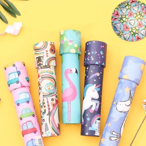 Cartoon kaleidoscopes Kids Toys Scalable Rotation Adjustable Magic Kaleidoscopes Fancy Color World Educational Toys For Children
