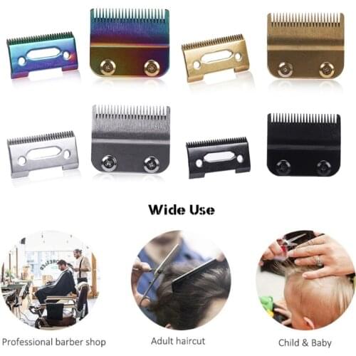Y1UF 2 Hole Replacement Blades Set Ceramic Hair Clipper Cutter Head for Wahl 8148
