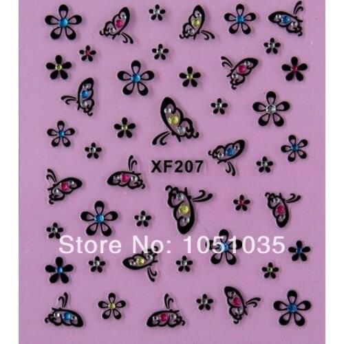 Nail art decals 3d nail sticker nail art decoration cute nail sticker free shipping