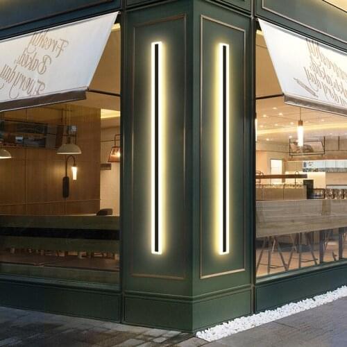 Nordic Wall Light IP65 Waterproof Simple Lamp Courtyard Project Villa for Bedroom Wall Decor Gate Column Background Wall Lamps