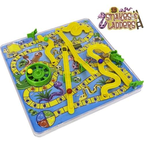 3D Snake Board Game Toy Ladders Chess Game Interactive Desktop Party Toy Interactive Party Games Christmas Board Games
