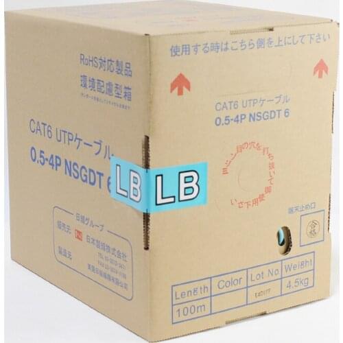 NIPPON SEISEN Cat6 Ethernet Cable UTP Lan Cable For Home Network Engineering 24AWG Cable Unshielded Twisted Pair Copper