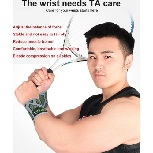 1PCS Cotton Elastic Bandage Hand Sport Wristband Protector Running Badminton Basketball Brace Terry Cloth Sweat Band