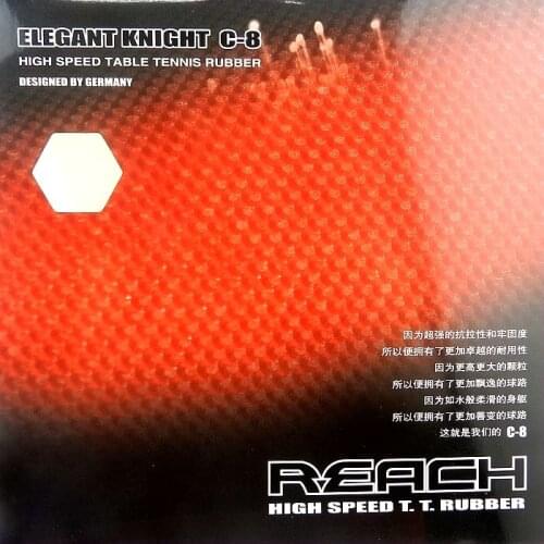 REACH C-8 Pips-long C8 PIMPLES LONG Table Tennis Rubber Ping Pong Tenis De Mesa [Playa PingPong]