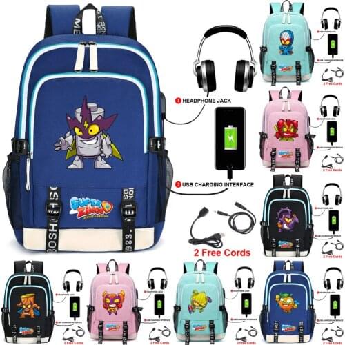 Superzings Backpacks For School Bags Student With Usb Charging Mochila Bookbags Laptop Backpack