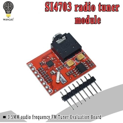 Si4703 RDS FM Radio Tuner Evaluation Breakout Module For Arduino AVR PIC ARM Radio Data Service Filtering Carrier Module