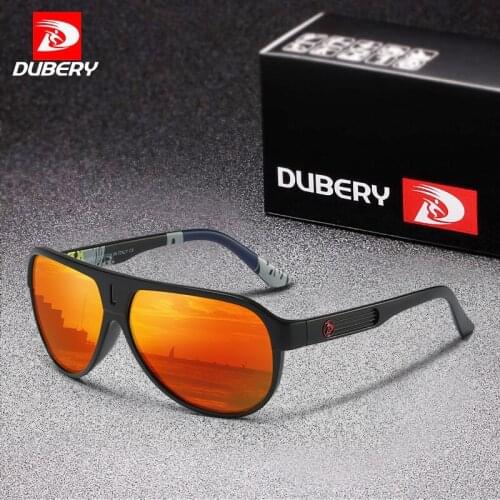 DUBERY Brand Design Outdoor Polarized Pilot Sunglasses Men Retro Mirror UV400 Sun Glasses for Men Driving Shades Male Oculos