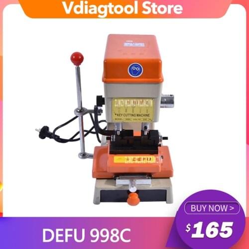 DEFU- 998C key cutting machine 220V/110V for door and car lock key copy machine to make keys locksmith supplies