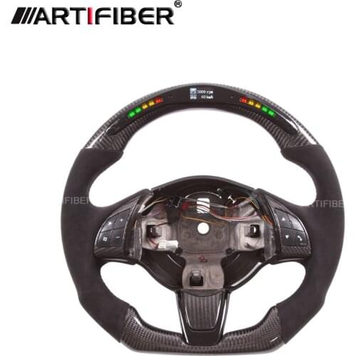 LED Carbon Fiber Steering Wheel for Abarth 500