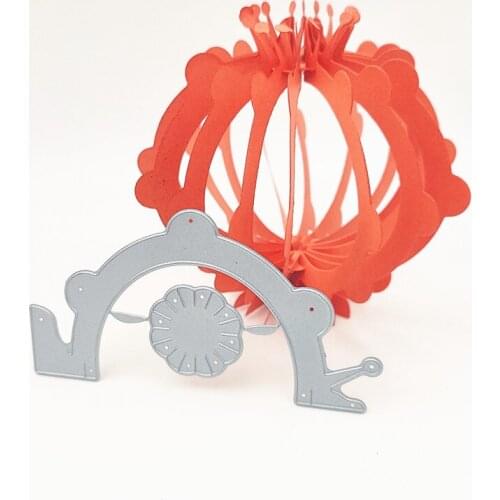 Die cutting die toy metal colored balls crafts paper relief DIY embossed Easter New Year Valentines Day