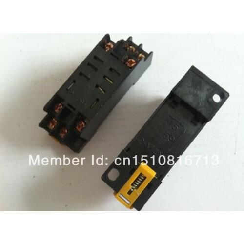 10PCS PTF08A Mini Relay Socket Base For LY2NJ Power Relay