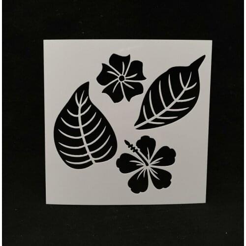 13*13 Leaves pvc Layering Stencils for DIY Scrapbooking/photo album Decorative Embossing DIY Paper Cards Crafts