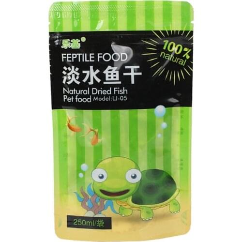 250ml/bag Fish Tank Freshwater Dried Fishes Turtle Feed Water Turtles Brazilian Tortoise Pet Food Calcium Supplement D0AC
