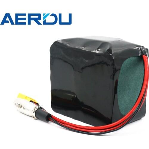 AERDU 36V 10.5Ah 10s3p 500Watt 18650 Li-ion Battery Pack for Electric Bike Scooter Skateboard Bicycle with BMS Protection Board