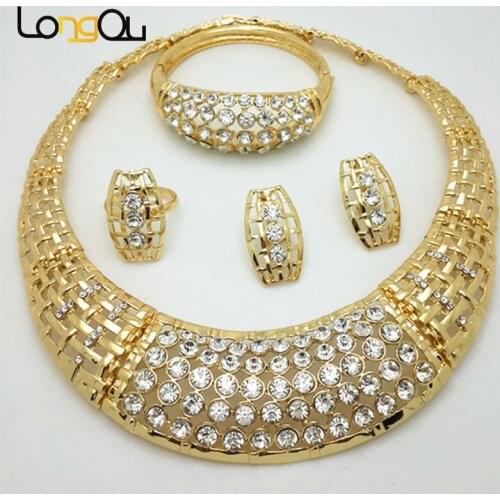 African wedding jewelry sets african women necklace african beads jewelry sets stainless steel indian fashion jewelry