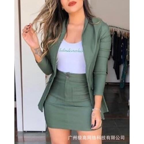 ANGLIU Women's Suits With A Skirt