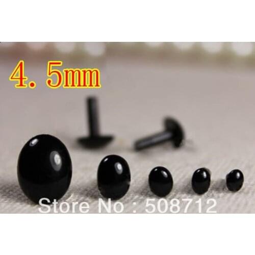 Free shipping!!!!200pairs 4.5mm Oval Safety Toy or Doll Eyes or Noses