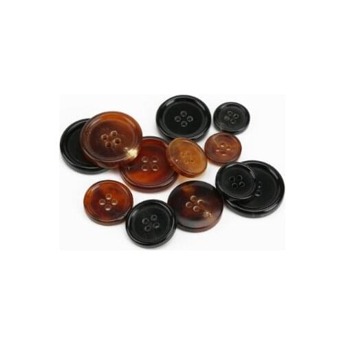 Free shipping 24pcs 15mm+12pcs 20mm+10pcs 25mm Men and women windbreaker coat clothes button High-end real horn suits buttons