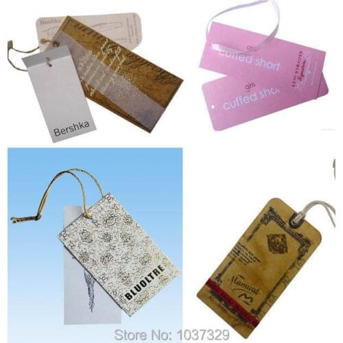 Free shipping Customized Hang Tags/hangtagTradem/ark manufacture/Clothing paper sewing tag/printed tags HANGTAG-001