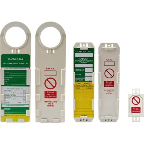 Lockey ABS Safety Printable Nylon ABS Scaffolding Holder tag Customized