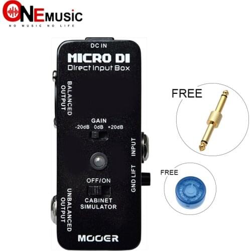 MOOER MICRO DI Direct Input Box with ultra low distortion Guitar effect pedal quietly transfers with pedal Connector