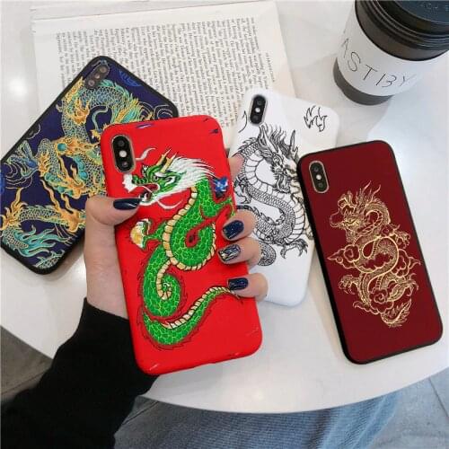 Dragon Animal Case For Xiaomi Redmi Note 9 8 Pro 8T 9s 6 7 5 Plus Mi Poco X3 NFC A2 A3 A1 8 9 SE 9T 10T Note 10 Lite TPU Coque