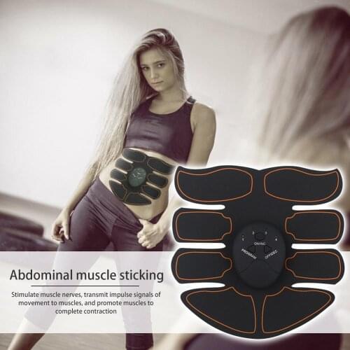 Muscle Electric Stimulator Trainer Fitness Abdominal Training Massager Building Body Hip Workout Machine