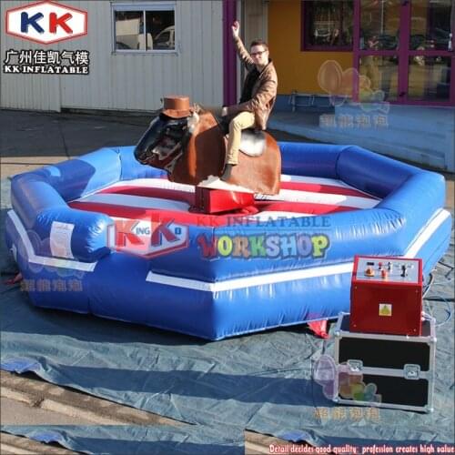 Interactive sport inflatable mechanical rodeo bull,mechanical bull riding machine for sale