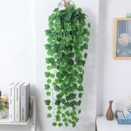 Artificial Plant Vines Wall Hanging Decoration Simulation Green Plant Ivy Leaf Rattan Leaves Branches Home Wedding Decoration