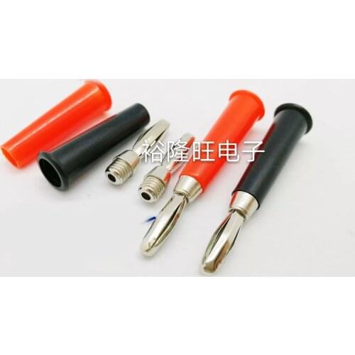 Smonisia 200pcs/lot 4mm Banana Spekaer Terminal Connector Cross Audio Banana Plug