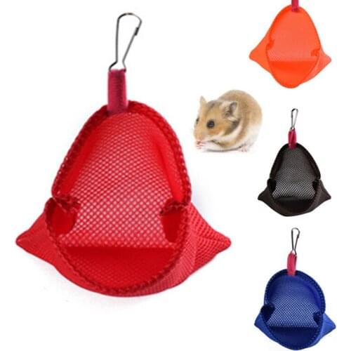 Summer Pet Hanging Sleeping Bags Guinea Pig Hamster Cage House Breathable Mesh Hamsters Bed Bird Nest Jaula Hamster Accessories