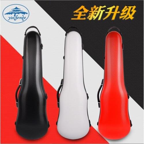 Yinfente New 4/4 Violin Case Carbon Fiber High strength case Full size Violin accessory Black / Red / White 3 color chosse