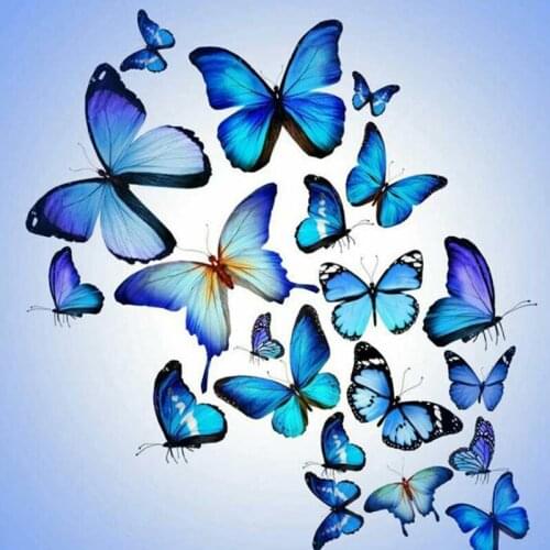 Full Diamond Painting Cross Stitch Round Diamond Mosaic Craft 5D Diy Needlework Animal Cartoon Butterfly Diamond Embroidery