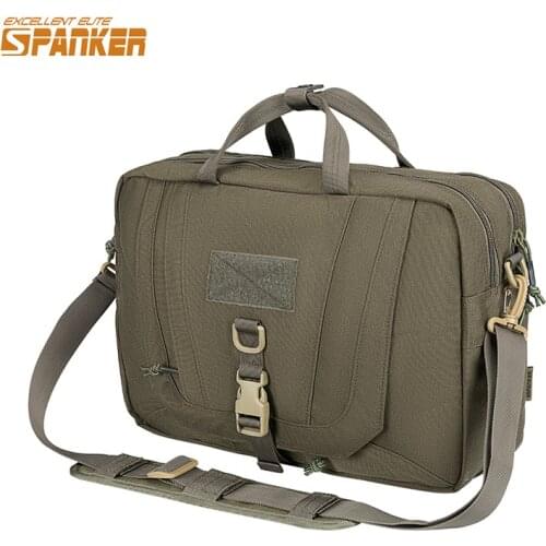 EXCELLENT ELITE SPANKER Hunting Mens Laptop Travel Bags Outdoor Tactical Briefcase Expandable Shoulder Bag/Messenger Bag