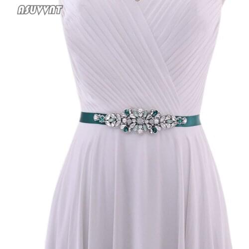Luxury Women Belt Bridal Wedding Belts Color Rhinestone Decorative Belt Wedding Dress Belt For Bridesmaid Lady Party Dress Up