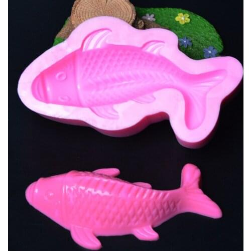 Goldfish carp silicone fandont mold Silica gel moulds Goldfish carp Chocolate molds candy mould silicone molds gumpaste moulds