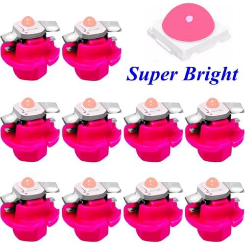 10PCS 2020 NEW T5 B8.4D B8.4 LED Bulb Car Panel Gauge Speedo Dash Lamp Auto Dashboard Warming Indicator Instrument Cluster Light