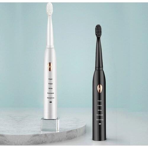 Ultrasonic Sonic Electric Toothbrush Rechargeable Tooth Brushes Washable Electronic Whitening USB Teeth Brush Adult Timer Brush