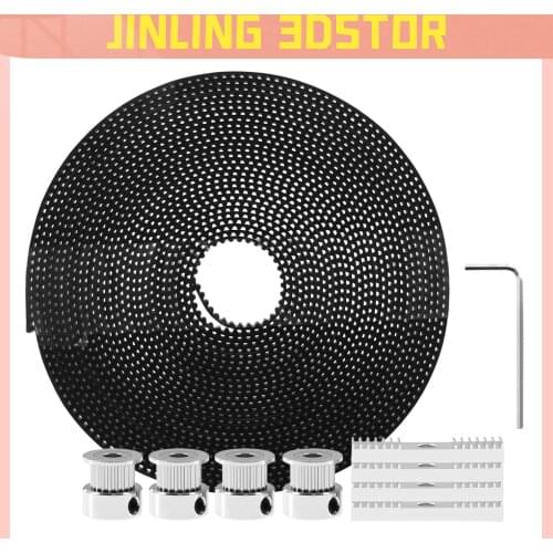 3D Printer Parts 5 meter Gt2 toothed belt & 4 x 20 toothed belt pieces & 1 hex head key & for 3d printer kit