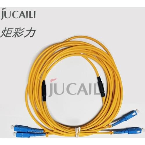 Jucaili 1 PC printer SC/SC fiber cable UPC Simplex 4.0mm PVC Double core Fiber Patch Cable For Hoson board large format printer